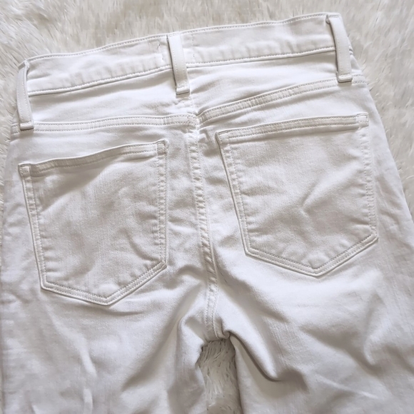 J. Crew White High Rise Crop Flare Jean Size 27 Petite - Picture 10 of 16